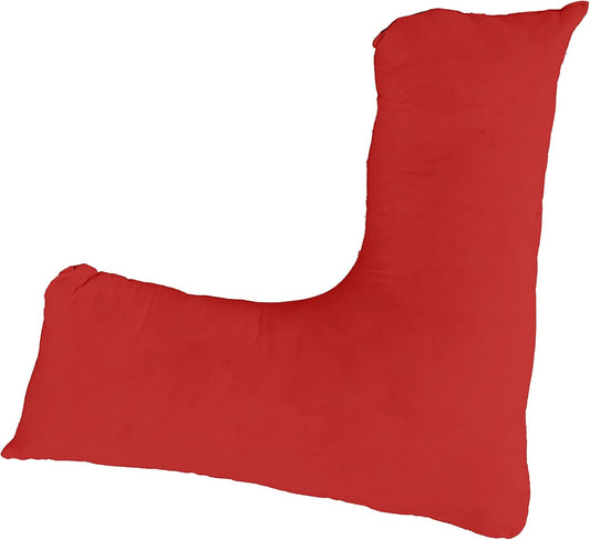 Red V Shaped Pillow Case