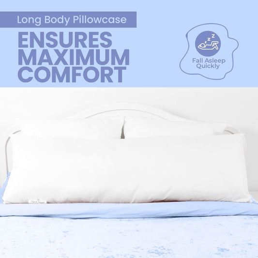 Teal Long Pillowcase - Pillow Factory