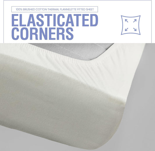 Brushed Cotton Fitted Sheet | Pillow Factory