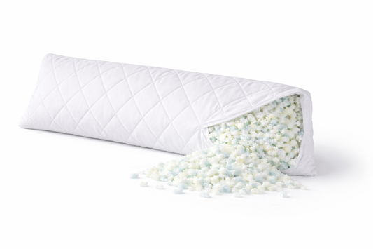 Quilted Bolster Pillow | Shredded Foam Fill | All Sizes