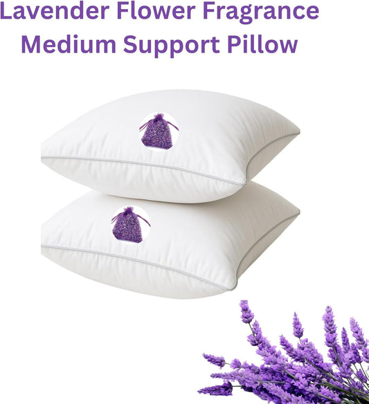 Egyptian Cotton Hotel Quality Pillow with Lavender Fragrance With Down Alternate Filling