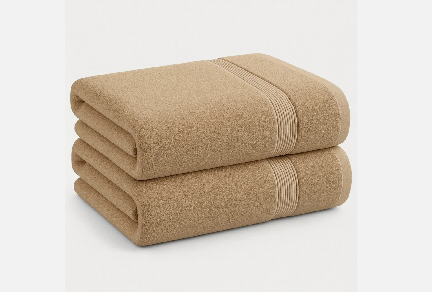 2 x 100% Egyptian Cotton Super Soft Absorbent Bath Towels Sheet 650GSM