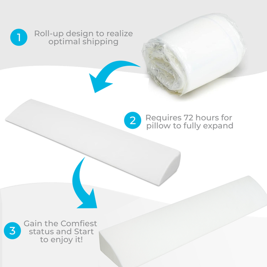 Super King 180 x 20 x 15 cm Extra-Wide Headboard Gap Filler Pillow Maximum Coverage for Large Beds