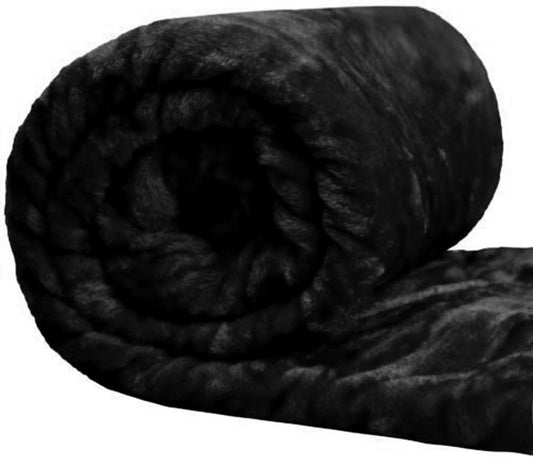 Black Mink Throw Blanket