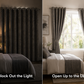 Modern Gold Foil Marble Print Drapes | Room Darkening Eyelet Curtains