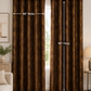 Modern Gold Foil Marble Print Drapes | Room Darkening Eyelet Curtains