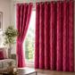 Modern Gold Foil Marble Print Drapes | Room Darkening Eyelet Curtains