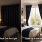 Modern Gold Foil Marble Print Drapes | Room Darkening Eyelet Curtains