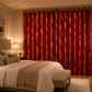 Modern Gold Foil Marble Print Drapes | Room Darkening Eyelet Curtains