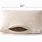 Adjustable Organic Buckwheat Hull Pillow with Breathable Hemp Cover | Sustainable Natural Support