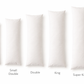 Duck Feather and Fibre Bolster Pillow | All Bed Sizes Available