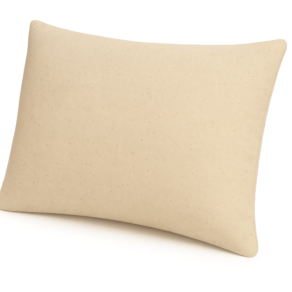 Wool Pillow with Unbleached Chemical Free Cotton Case